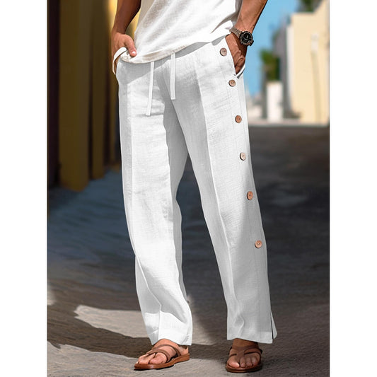 Men's trousers with buttons